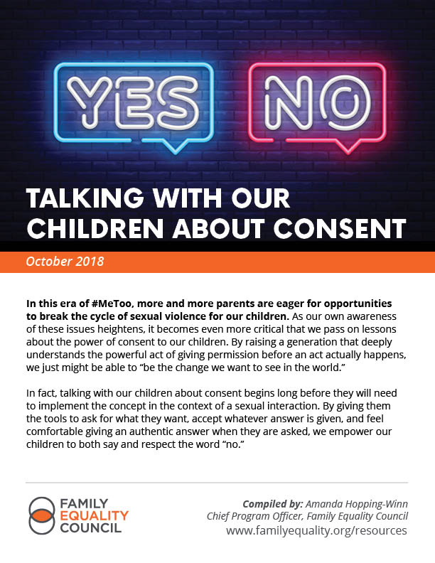 Talking About Consent With Our Children Cover Page