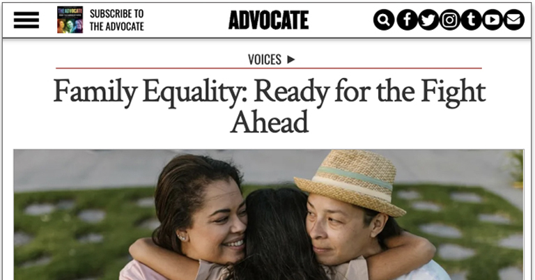 Family Equality on Advocate.com
